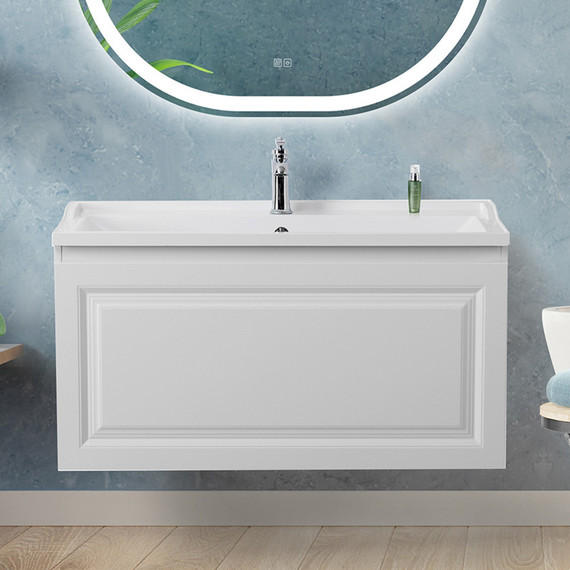 Тумба подвесная с раковиной Cezares GIUBILEO-N-100-1C-SO-FS-P 100 см, ясень брашированный - 11 Тумба подвесная с раковиной Cezares GIUBILEO-N-100-1C-SO-FS-P 100 см, ясень брашированный фото 11