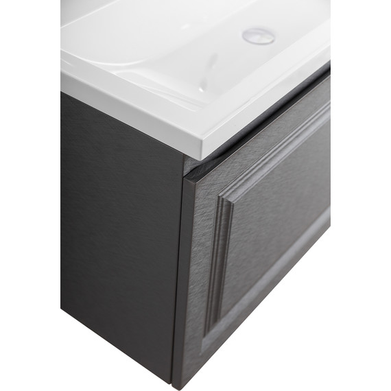 Тумба подвесная с раковиной Cezares GIUBILEO-N-100-1C-SO-TIT-P 100 см, титан фото 8