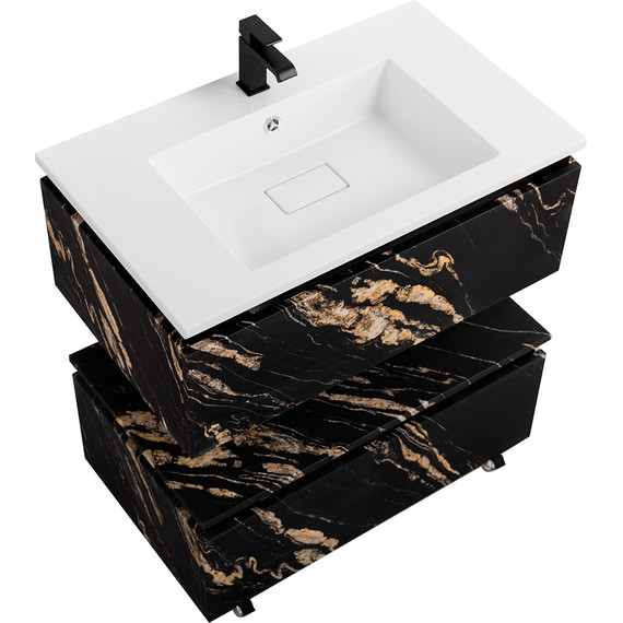 Тумба подвесная с раковиной Cezares SLIDER-800-1C-SO-NF-P 80 см, чёрный фьюжн - 6 Тумба подвесная с раковиной Cezares SLIDER-800-1C-SO-NF-P 80 см, чёрный фьюжн фото 6