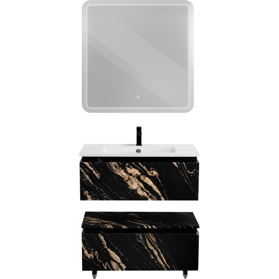 Тумба подвесная с раковиной Cezares SLIDER-800-1C-SO-NF-P 80 см, чёрный фьюжн - 17 Тумба подвесная с раковиной Cezares SLIDER-800-1C-SO-NF-P 80 см, чёрный фьюжн фото 17