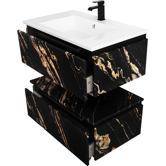 Тумба подвесная с раковиной Cezares SLIDER-800-1C-SO-NF-P 80 см, чёрный фьюжн - 10 Тумба подвесная с раковиной Cezares SLIDER-800-1C-SO-NF-P 80 см, чёрный фьюжн фото 10