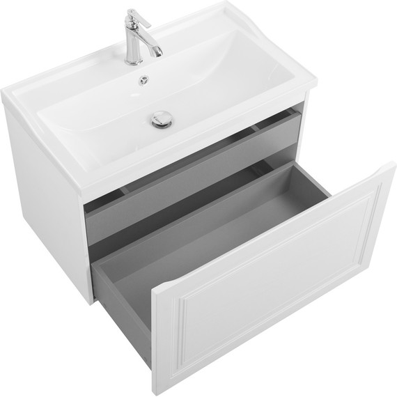 Тумба подвесная с раковиной Cezares GIUBILEO-N-80-1C-SO-FS-P 80 см, ясень брашированный - 3 Тумба подвесная с раковиной Cezares GIUBILEO-N-80-1C-SO-FS-P 80 см, ясень брашированный фото 3