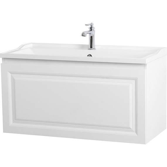 Тумба подвесная с раковиной Cezares GIUBILEO-N-100-1C-SO-FS-P 100 см, ясень брашированный - 2 Тумба подвесная с раковиной Cezares GIUBILEO-N-100-1C-SO-FS-P 100 см, ясень брашированный фото 2