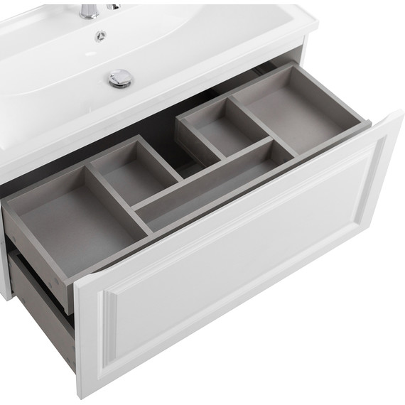 Тумба подвесная с раковиной Cezares GIUBILEO-N-100-1C-SO-FS-P 100 см, ясень брашированный - 6 Тумба подвесная с раковиной Cezares GIUBILEO-N-100-1C-SO-FS-P 100 см, ясень брашированный фото 6