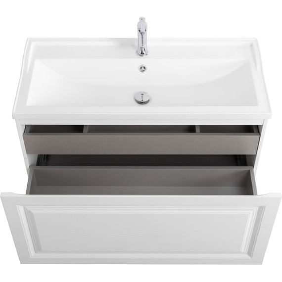 Тумба подвесная с раковиной Cezares GIUBILEO-N-100-1C-SO-FS-P 100 см, ясень брашированный - 5 Тумба подвесная с раковиной Cezares GIUBILEO-N-100-1C-SO-FS-P 100 см, ясень брашированный фото 5