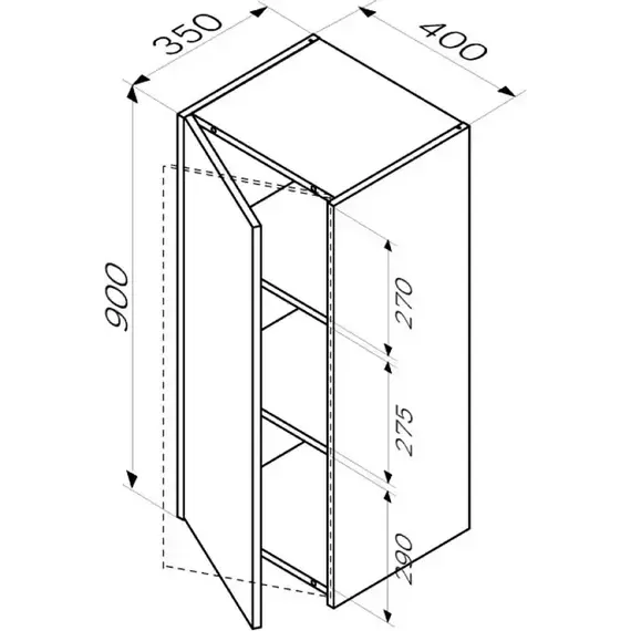 Шкаф подвесной Am.Pm Func 40 см M8FCH04029WM, белый матовый фото 5