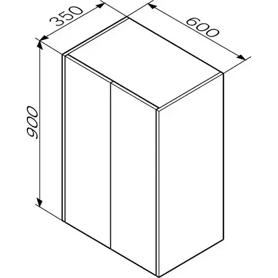 Шкаф подвесной Am.Pm Func 60 см M8FCH06029WM, белый матовый фото 4