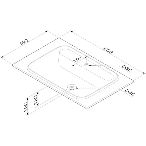 Тумба подвесная с раковиной AM.PM Func 80 см M8FFUX0802WM, белая матовая, Цвет фасада: белый матовый - 11 Тумба подвесная с раковиной AM.PM Func 80 см M8FFUX0802WM, белая матовая, Цвет фасада: белый матовый фото 11