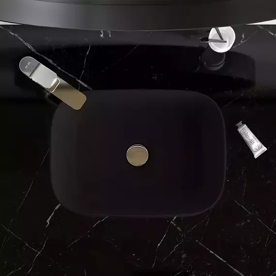 Раковина-чаша Am.Pm Func 45 см M8FWCC10450BM, чёрная матовая фото 3