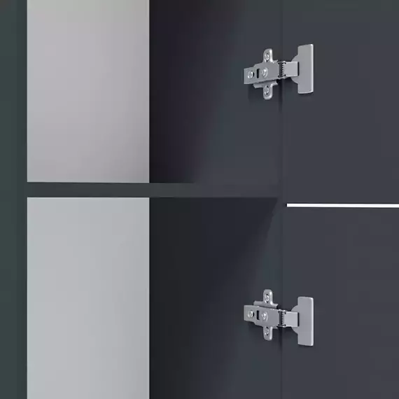 Пенал подвесной Am.Pm Gem 30 см M90CHR0306GM, графит - 3 Пенал подвесной Am.Pm Gem 30 см M90CHR0306GM, графит фото 3