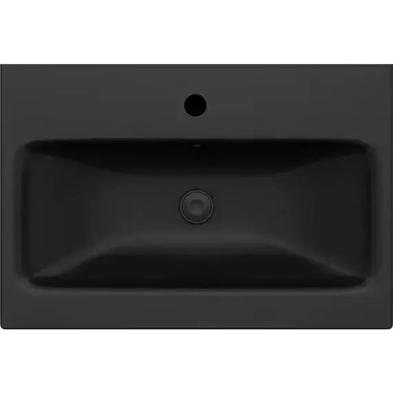 Тумба подвесная с раковиной AM.PM Gem 60 см M90FHX06022BM, чёрная матовая, Цвет фасада: чёрный матовый - 9 Тумба подвесная с раковиной AM.PM Gem 60 см M90FHX06022BM, чёрная матовая, Цвет фасада: чёрный матовый фото 9