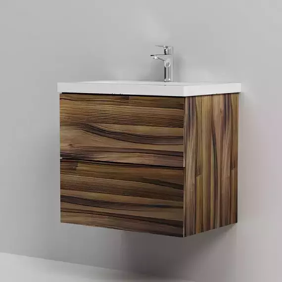 Тумба подвесная с раковиной AM.PM Gem 60 см M90FHX0602HF, орех, Цвет фасада: тёмное дерево - 5 Тумба подвесная с раковиной AM.PM Gem 60 см M90FHX0602HF, орех, Цвет фасада: тёмное дерево фото 5