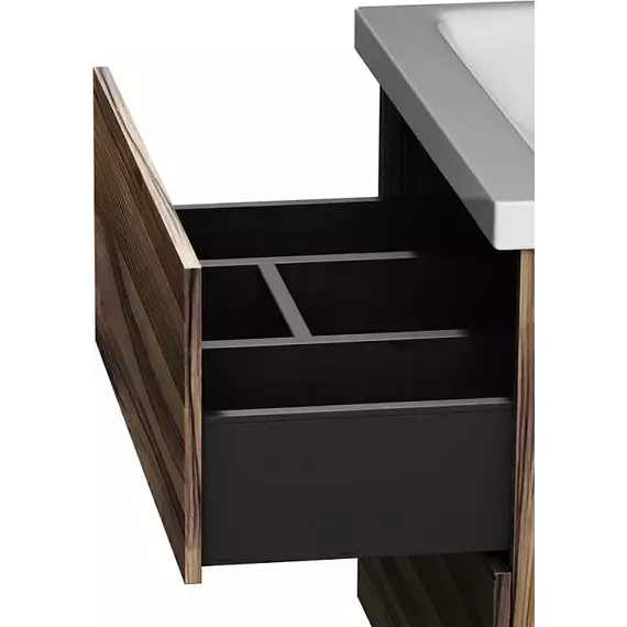 Тумба подвесная с раковиной AM.PM Gem 60 см M90FHX0602HF, орех, Цвет фасада: тёмное дерево - 6 Тумба подвесная с раковиной AM.PM Gem 60 см M90FHX0602HF, орех, Цвет фасада: тёмное дерево фото 6