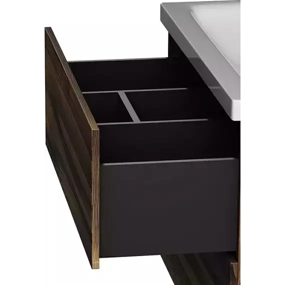 Тумба подвесная с раковиной AM.PM Gem 75 см M90FHX0752HF, орех, Цвет фасада: тёмное дерево - 6 Тумба подвесная с раковиной AM.PM Gem 75 см M90FHX0752HF, орех, Цвет фасада: тёмное дерево фото 6