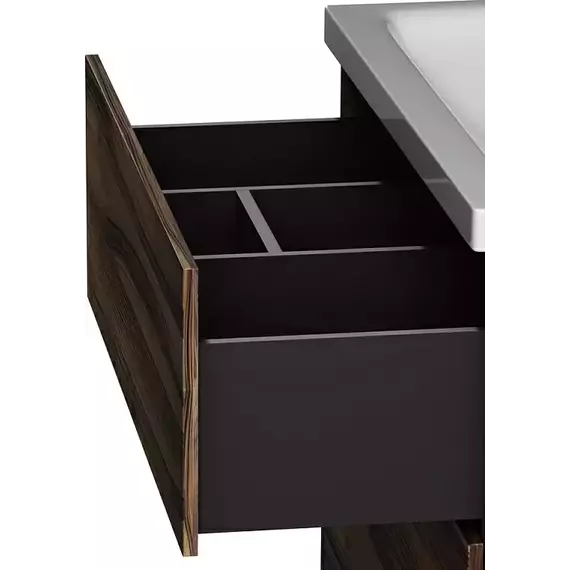 Тумба напольная с раковиной AM.PM Gem 75 см M90FSX0752HF, орех, Цвет фасада: тёмное дерево - 7 Тумба напольная с раковиной AM.PM Gem 75 см M90FSX0752HF, орех, Цвет фасада: тёмное дерево фото 7