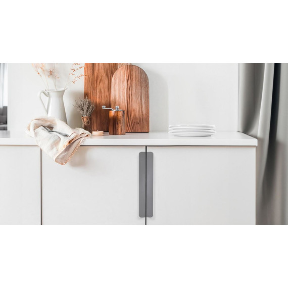 Ручка для мебельной тумбы Cezares Eco 40 см RS156GR.3/320 (1 шт) серый фото 4