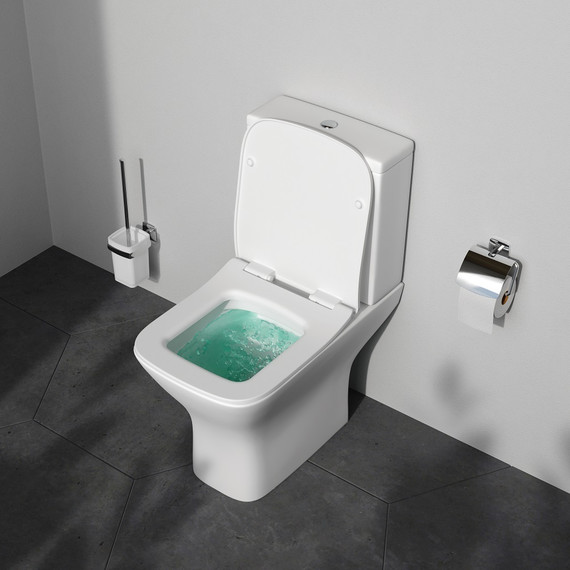 Унитаз-компакт безободковый Am.Pm Gem C908601SC с сиденьем микролифт - 4 Унитаз-компакт безободковый Am.Pm Gem C908601SC с сиденьем микролифт фото 4