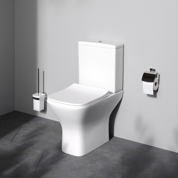 Унитаз-компакт безободковый Am.Pm Gem C908601SC с сиденьем микролифт - 3 Унитаз-компакт безободковый Am.Pm Gem C908601SC с сиденьем микролифт фото 3