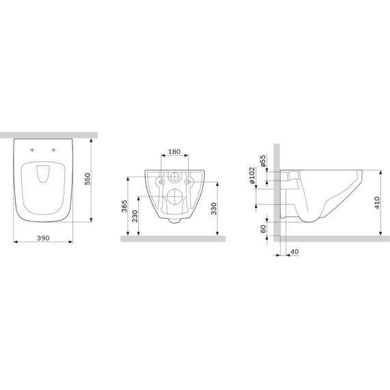 Унитаз подвесной Am.Pm Inspire V2.0 FlashClean C50A1700MWSC с сиденьем микролифт, белый матовый - 12 Унитаз подвесной Am.Pm Inspire V2.0 FlashClean C50A1700MWSC с сиденьем микролифт, белый матовый фото 12