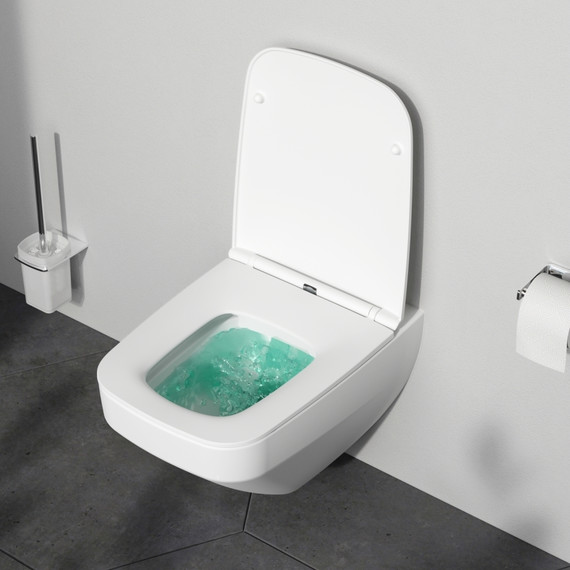 Унитаз подвесной Am.Pm Inspire V2.0 FlashClean C50A1700MWSC с сиденьем микролифт, белый матовый - 3 Унитаз подвесной Am.Pm Inspire V2.0 FlashClean C50A1700MWSC с сиденьем микролифт, белый матовый фото 3