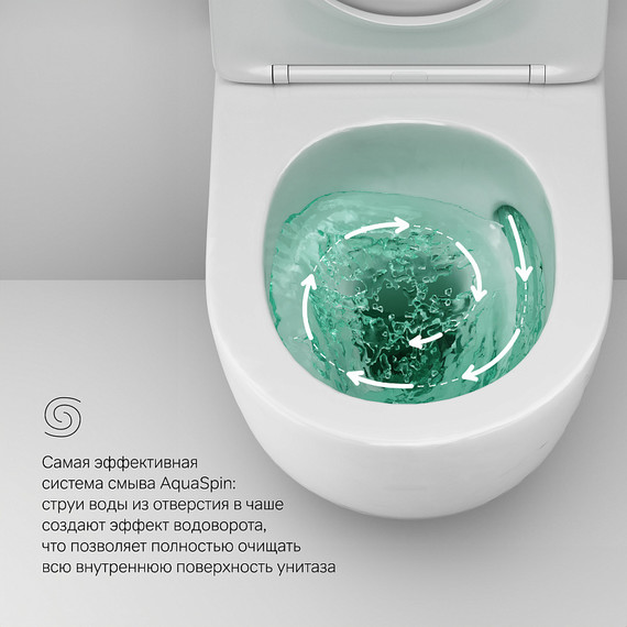 Унитаз подвесной безободковый AM.PM Like C801900SC (Система смыва торнадо) с крышкой микролифт фото 10