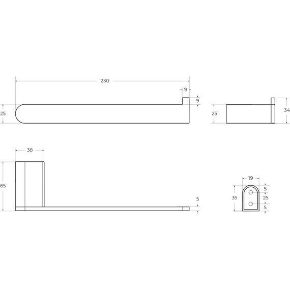 Полотенцедержатель Cezares Stylus STYLUS-TH02-BORO, цвет брашированное золото, Цвет производителя: брашированное золото - 3 Полотенцедержатель Cezares Stylus STYLUS-TH02-BORO, цвет брашированное золото, Цвет производителя: брашированное золото фото 3