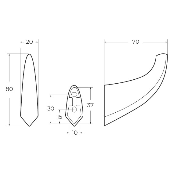 Крючок Cezares Liner LINER-HK-01 фото 2