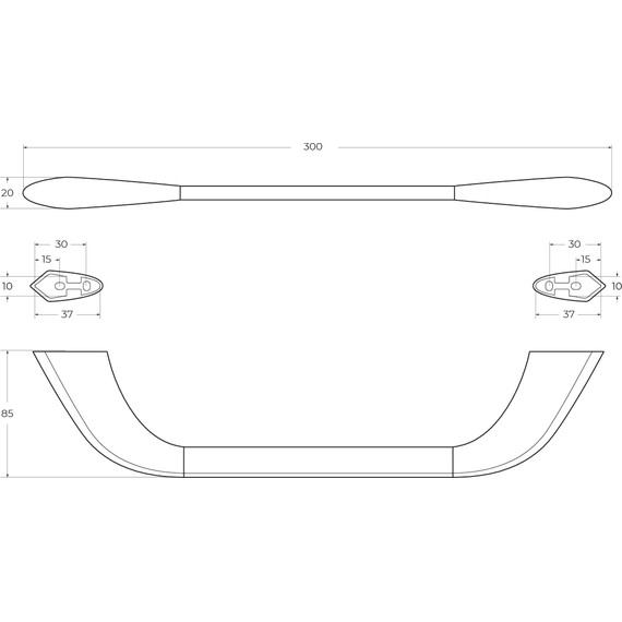 Полотенцедержатель Cezares Liner LINER-TH02-GM, цвет оружейная сталь, Цвет производителя: оружейная сталь - 3 Полотенцедержатель Cezares Liner LINER-TH02-GM, цвет оружейная сталь, Цвет производителя: оружейная сталь фото 3