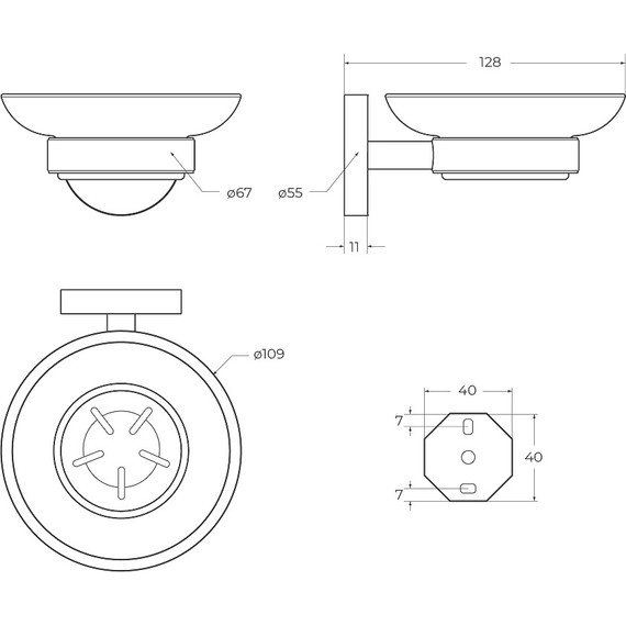 Мыльница Cezares Relax RELAX-SODS-BORO, цвет брашированное золото - 3 Мыльница Cezares Relax RELAX-SODS-BORO, цвет брашированное золото фото 3