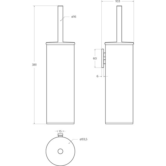 Ёршик для унитаза Cezares Relax RELAX-TBS-M-01 - 3 Ёршик для унитаза Cezares Relax RELAX-TBS-M-01 фото 3