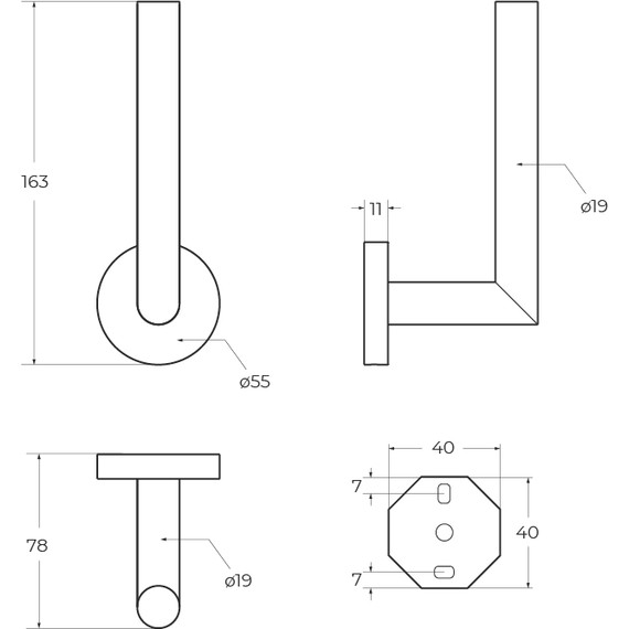 Держатель для туалетной бумаги Cezares Relax RELAX-PHV-GM, цвет оружейная сталь - 2 Держатель для туалетной бумаги Cezares Relax RELAX-PHV-GM, цвет оружейная сталь фото 2