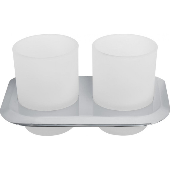 Стакан двойной Cezares Liner LINER-TUMDS-01, Цвет производителя: хром фото 2