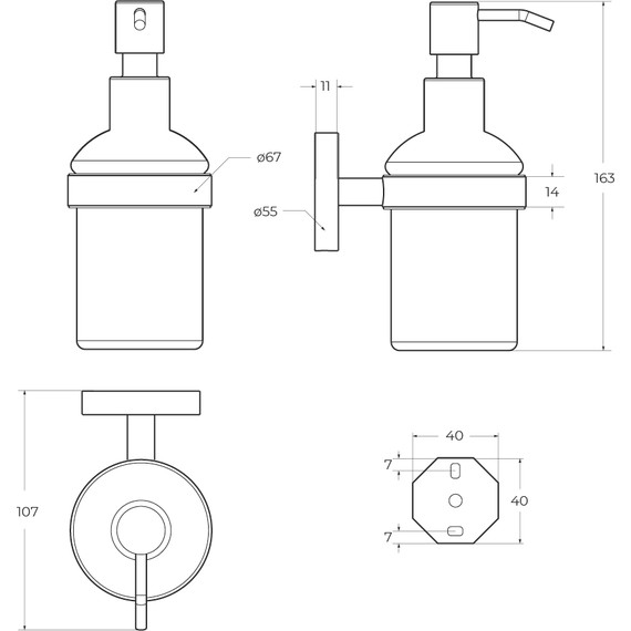 Дозатор для жидкого мыла Cezares Relax RELAX-SOIS-V-01 фото 2