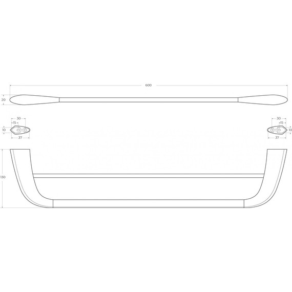 Полотенцедержатель Cezares Liner LINER-THD-60-GM, цвет оружейная сталь, Цвет производителя: оружейная сталь - 3 Полотенцедержатель Cezares Liner LINER-THD-60-GM, цвет оружейная сталь, Цвет производителя: оружейная сталь фото 3