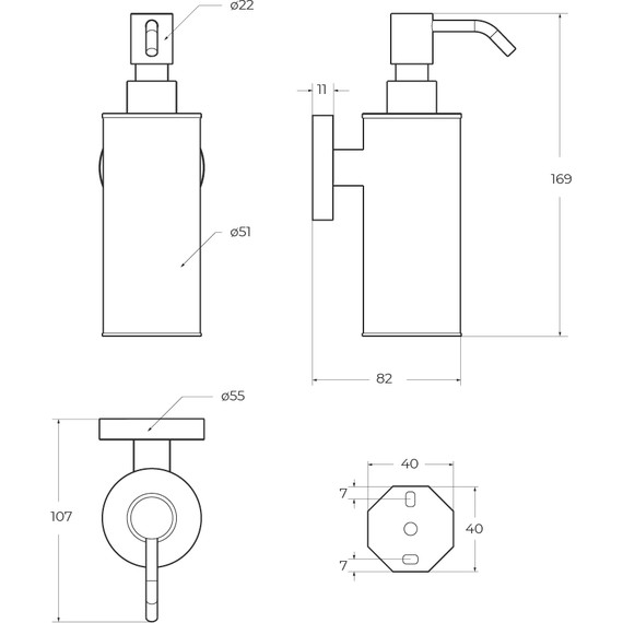 Дозатор для жидкого мыла Cezares Relax RELAX-SOIS-M-IN, цвет сатин фото 2