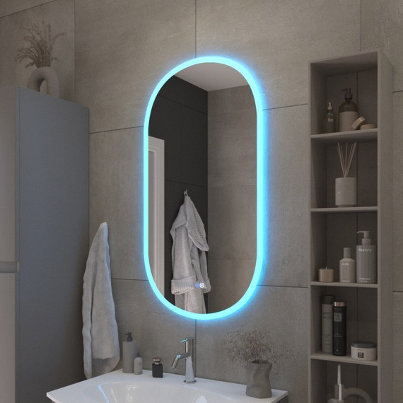Зеркало Cezares Ellisse 55 см CZR-SPC-ELS-550-1050-RGB-TCH - 4 Зеркало Cezares Ellisse 55 см CZR-SPC-ELS-550-1050-RGB-TCH фото 4