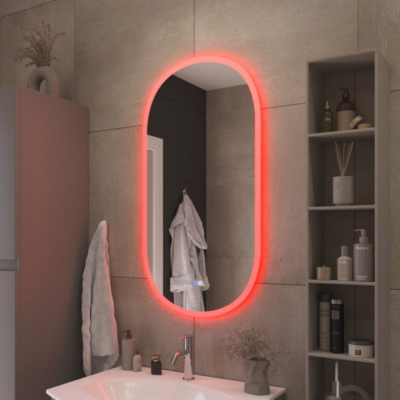 Зеркало Cezares Ellisse 55 см CZR-SPC-ELS-550-1050-RGB-TCH - 5 Зеркало Cezares Ellisse 55 см CZR-SPC-ELS-550-1050-RGB-TCH фото 5