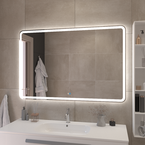 Зеркало Cezares Ellisse 120 см CZR-SPC-MC-1200-800-RGB-TCH фото 2