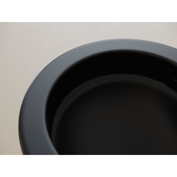 Унитаз подвесной безободковый ceramicanova Up CN4007MB с тонкой крышкой микролифт, чёрный матовый, Цвет производителя: чёрный матовый фото 7