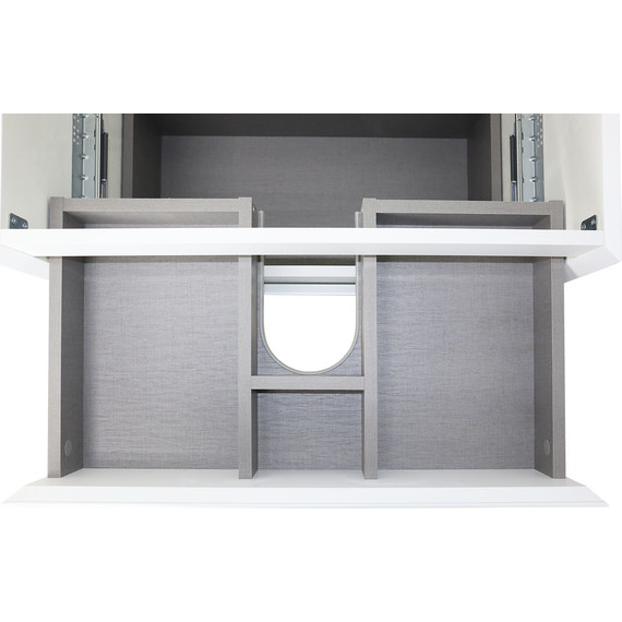 Тумба подвесная с раковиной Azario Velluto 70 см CS00088602, белый матотвый фото 10