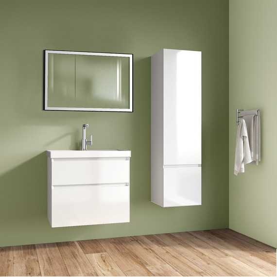 Тумба подвесная с раковиной Azario Velluto 100 см CS00088604, белый матотвый - 3 Тумба подвесная с раковиной Azario Velluto 100 см CS00088604, белый матотвый фото 3