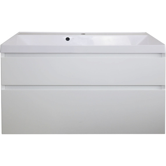 Тумба подвесная с раковиной Azario Velluto 100 см CS00088604, белый матотвый - 7 Тумба подвесная с раковиной Azario Velluto 100 см CS00088604, белый матотвый фото 7