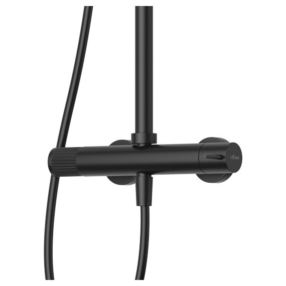 Душевая стойка Cezares LEAF-CDA-30-L-NOP, чёрный матовый, Цвет производителя: чёрный матовый - 2 Душевая стойка Cezares LEAF-CDA-30-L-NOP, чёрный матовый, Цвет производителя: чёрный матовый фото 2
