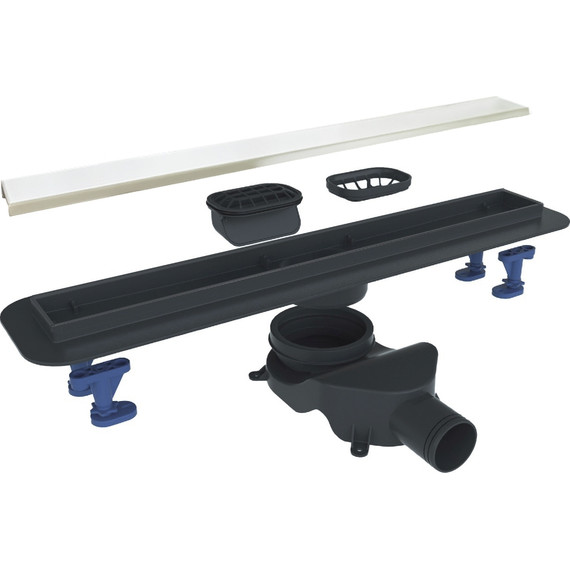 Трап Belbagno Luce 80 см BB-LD-LUCE-80-BIANCO, белый матовый (под плитку), Цвет производителя: белый матовый, Размер трапа: 750 фото 