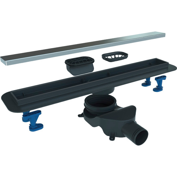 Трап Belbagno Luce 90 см BB-LD-LUCE-90-CR, хром (под плитку), Цвет производителя: хром, Размер трапа: 850 фото 