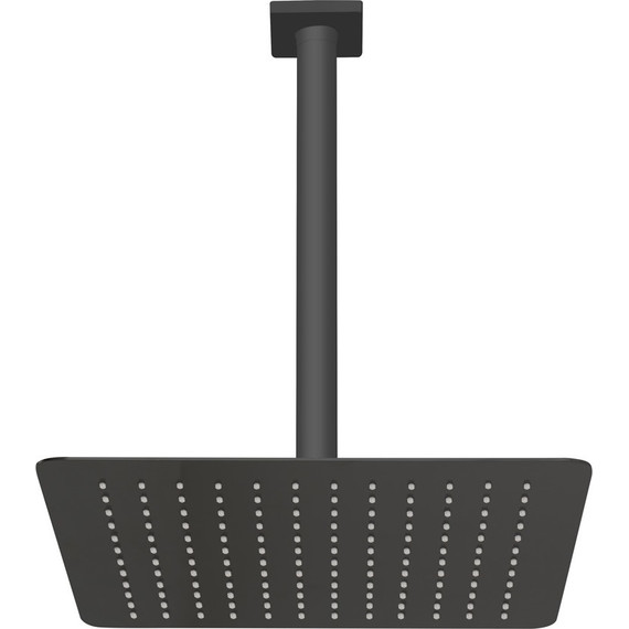 Верхний душ Cezares 300x300 мм CZR-B-TDDQ-30/30-NOP, чёрный матовый фото 2