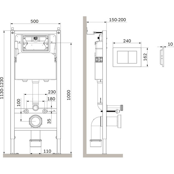 Инсталляция для подвесного унитаза Am.Pm PrimeFit S I012709.0238 - 3 Инсталляция для подвесного унитаза Am.Pm PrimeFit S I012709.0238 фото 3