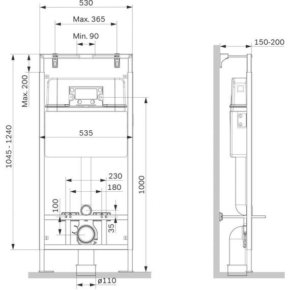 Инсталляция для подвесного унитаза Am.Pm MasterFit I012710 - 4 Инсталляция для подвесного унитаза Am.Pm MasterFit I012710 фото 4