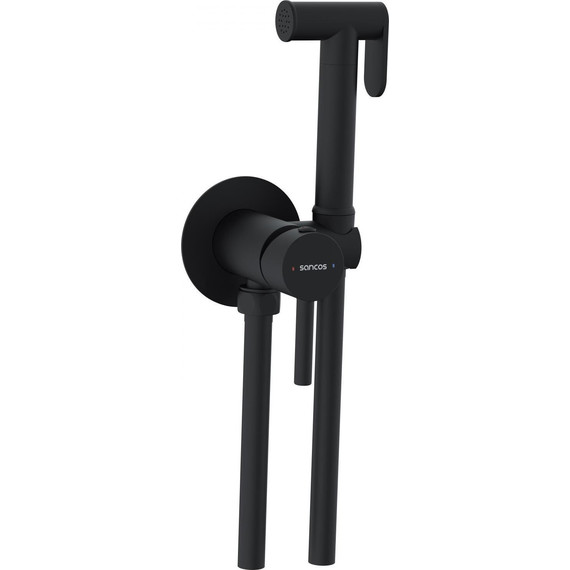 Набор для гигиенического душа Sancos Start SC1001MB, чёрный матовый (скрытая часть) фото 