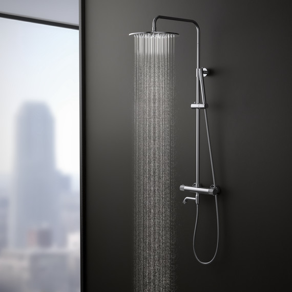 Душевая стойка для ванны с термостатом Timo Saona SX-2380/00 - 4 Душевая стойка для ванны с термостатом Timo Saona SX-2380/00 фото 4